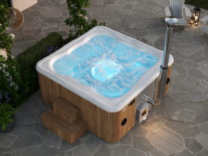 Jacuzzi with integrated oven